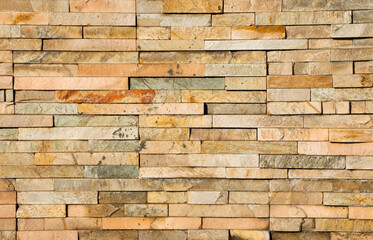 Golden White Slate Ledgestone, Brick Rocks Wall Texture Backgrounds
