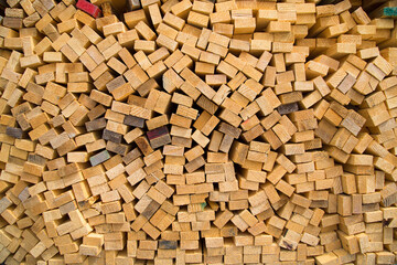 pile of wood sticks background