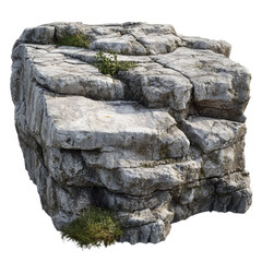 A Nature's Element: Captivating Close-Up of an Intriguing Rocky Formation Surrounded by Grass