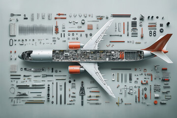 knolling of a plane