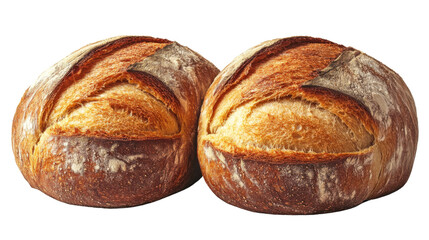 fresh hole grain bread is on white background