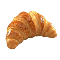 Freshly baked croissant with golden layers, perfect for breakfast or a delightful snack.