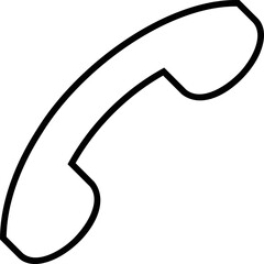 Simple vector icon telephone receiver