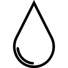 Simple vector icon drop