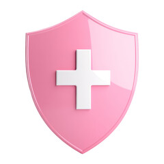 Fototapeta premium Health safety shield icon for medical protection