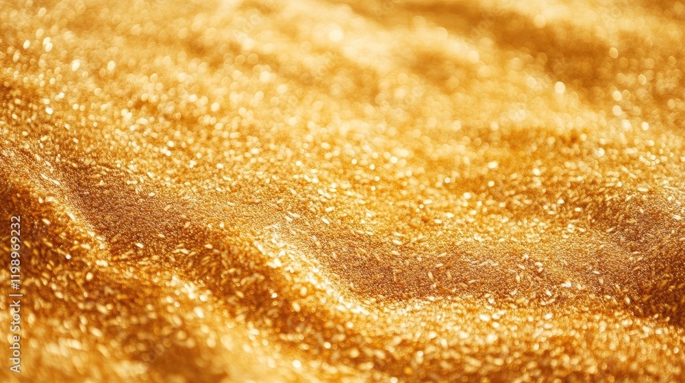 Aufkleber Close up of shimmering golden corn ears in a sunlit ripe field with warm golden hues and ample empty space for text and design elements.