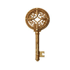 Golden Antique Key Design     