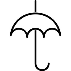 Simple vector icon umbrella