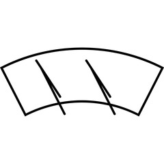 Simple vector icon windshield
