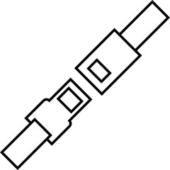 Fototapeta premium Simple vector icon seat belt 