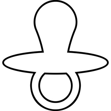recommend clip art: Simple vector icon baby pacifier