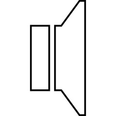 Simple vector icon speaker