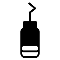 Periodontal Scaler Tool Glyph Icon