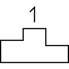 Simple vector icon winner