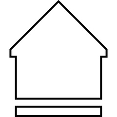 Simple vector icon house