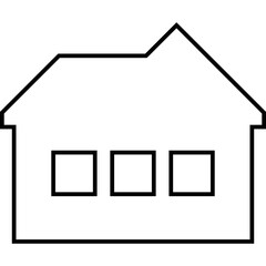 Simple vector icon house

