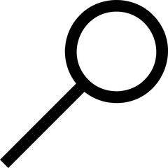 Simple vector icon magnifier