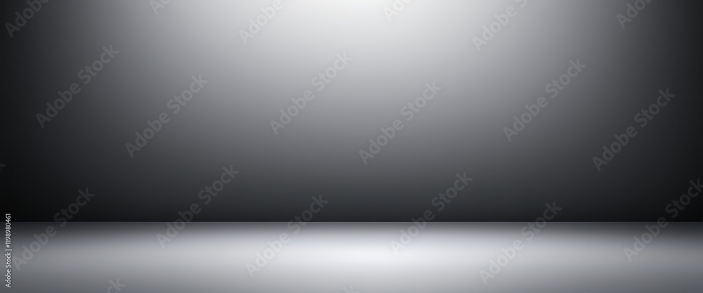 Aufkleber minimalist empty gray gradient background with soft spotlight effect