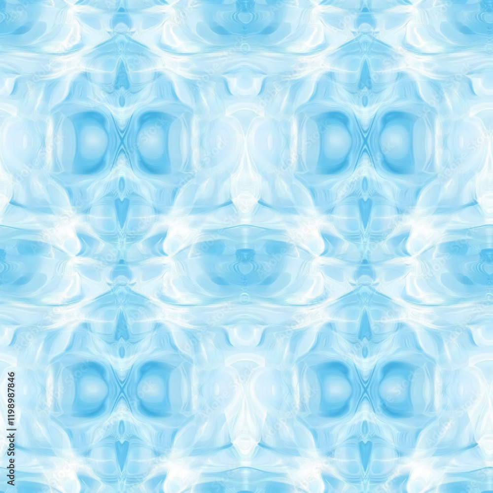 Aufkleber blue abstract texture with a fluid mirrored pattern for backgrounds and wallpapers
