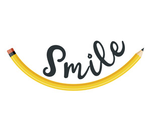 Design with a pencil. Slogans. Vector.