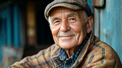 An elderly man learns about financial literacy and retirement planning, ensuring financial stability for his golden years