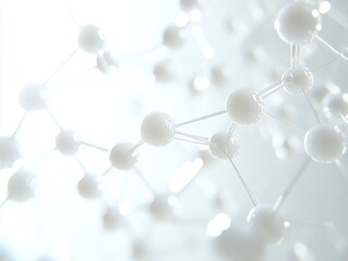 A micro-level visualization of a molecular framework, emphasizing behavior and interaction. The clean blue grid and light white tones create a striking scientific and engineering-focused design.