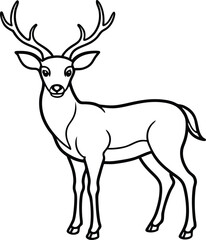 silhouette of a deer