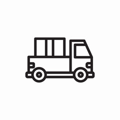 Delivery truck shipping service icon vector sign