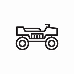 quad bike icon vector sign