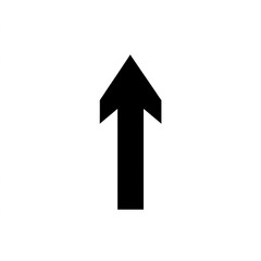 Stylized Arrowhead Icon Representing Direction or Growth