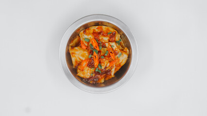 Dumplings with chili sauce