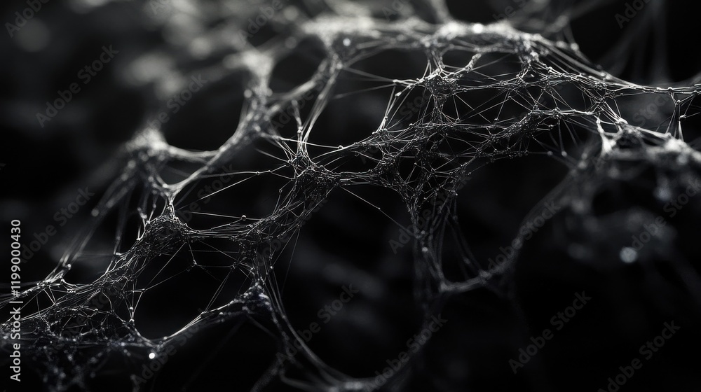 Poster abstract network connection with nodes