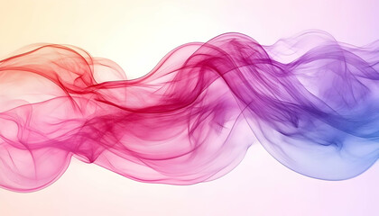 Colorful smoke wave, abstract background, design element