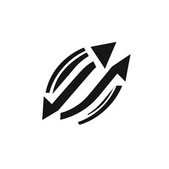 Seamless Looping Arrows Symbol Representing Continuous Process