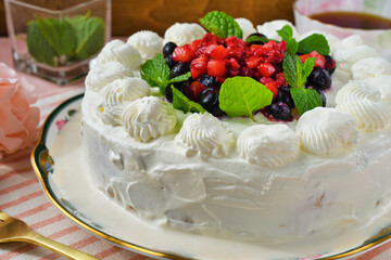メキシコのスイーツ パステル・デ・トレス・レチェス(3種のミルクのケーキ)  Mexican sweets Pastel de Tres Leches ( Mexican Tres Leches Cake,Tres Leches Cake,Three Milk Cake, 3 Milk Cake)