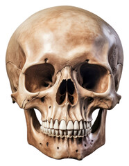 Obraz premium PNG Skull white background anthropology sculpture.