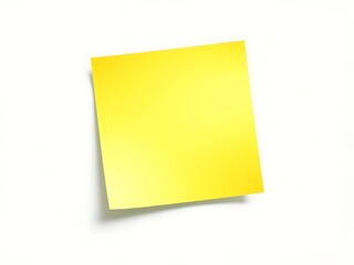 yellow sticky post it notes isolated on transparent background
