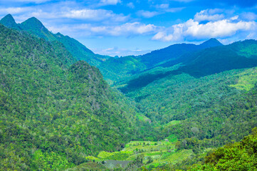Obraz premium Chiang Mai Series : Beautiful natural scenery of mountain ranges at Sui Thang View Point