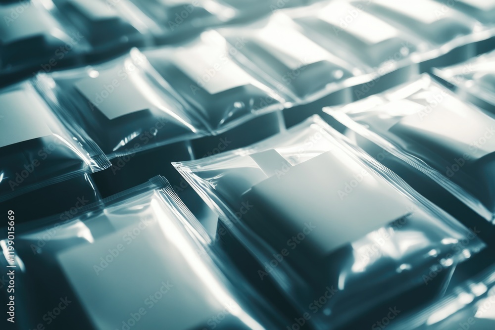 Poster a close-up shot of a keyboard with a plastic covering, ideal for using in situations where cleanline
