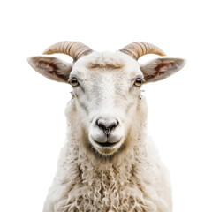Fototapeta premium A animal from a farm, goat on isolated transparent background