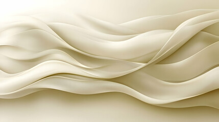 Obraz premium Beige fabric waves, abstract background, flowing design, website header