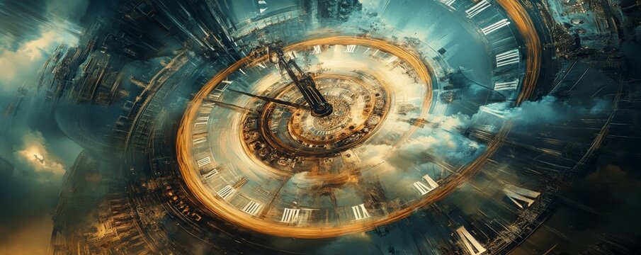 A mesmerizing portrayal of time as it ebbs and flows leaving its mark on everything in clock
