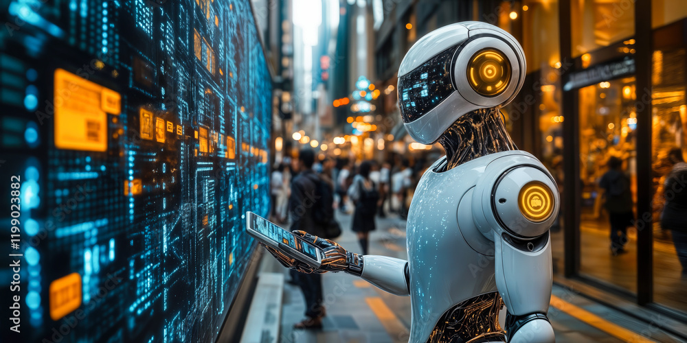 Aufkleber ai-driven personal assistant transforming user engagement in urban setting