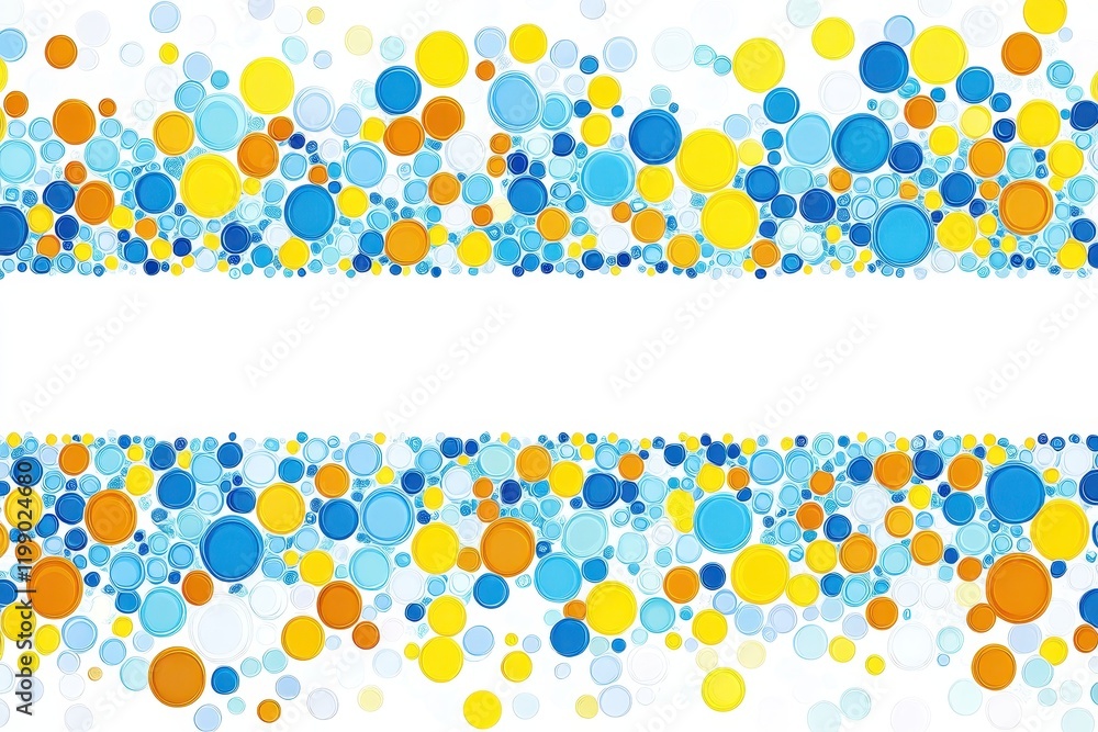 Poster abstract colorful circle pattern background design