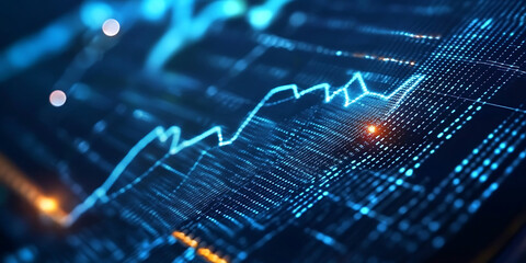 Obraz premium Business audit and financial analysis for investment strategy with accounting report chart, data management, and economic research for profit growth, finance and marketing management.