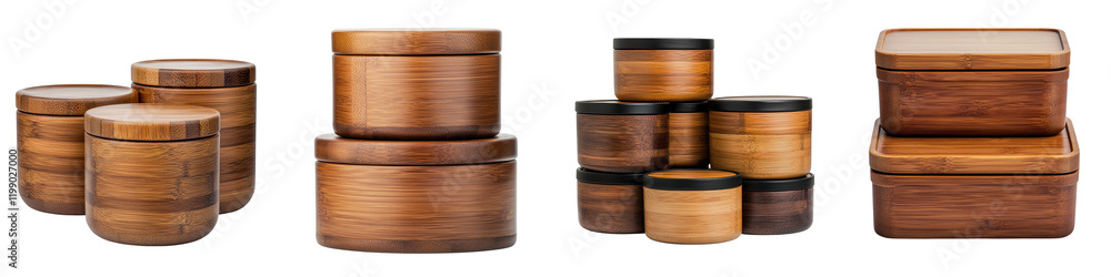 Poster collection of handcrafted wooden bowls containers and cookware pieces in various sizes and shapes sh