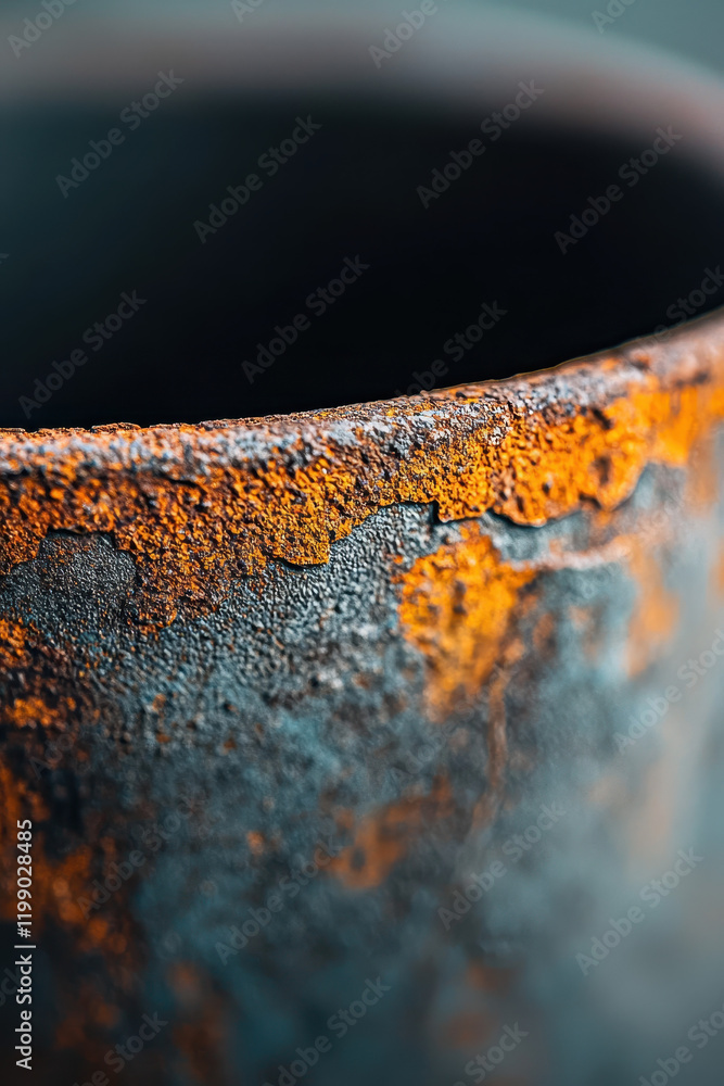 Poster explore the intricacies of rust patterns and textures in this captivating close-up of corroded metal
