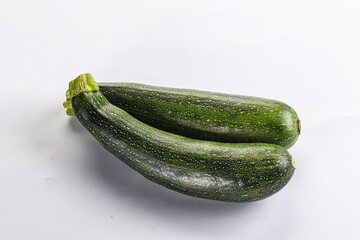 Raw young small green zucchini