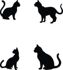 cat icon design silhouette 