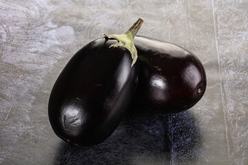 Ripe tasty natural organic eggplant